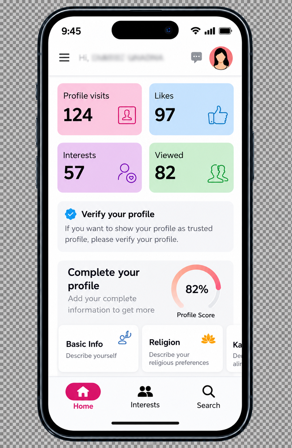 HimRishtey app dashboard